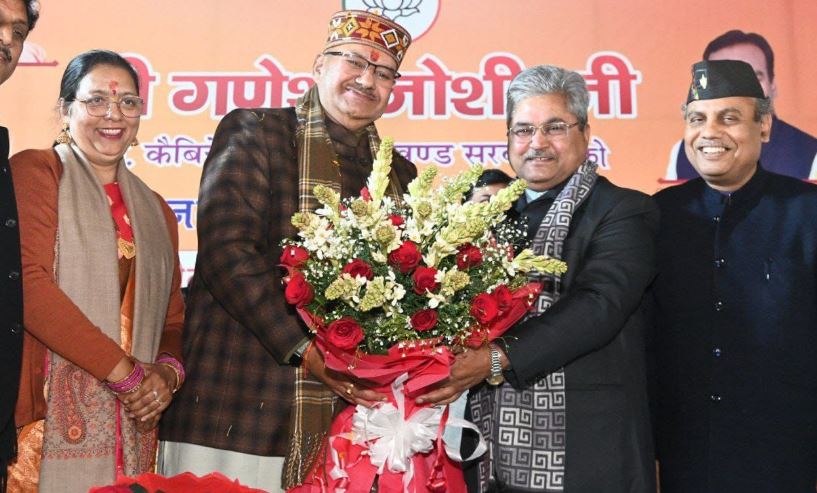 बीजेपी के राष्ट्रीय महामंत्री दुष्यंत गौतम ने मंत्री जोशी को दी बधाई